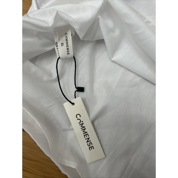 NWT Commense White 100% Cotton Lined Midi Dress Summer Fairy Vacation Sz XL - Picture 6 of 6